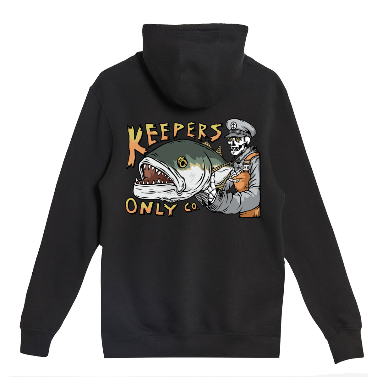 Gator Blues Heavyweight Black Hoodie – Keepers Only Co.
