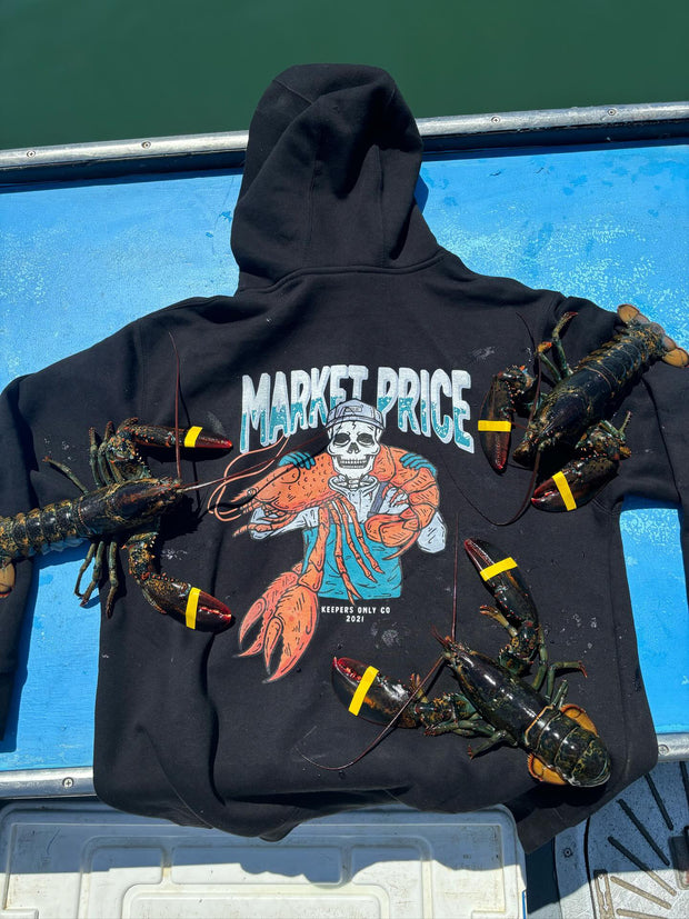 Market Price Black Heavyweight Hoodie