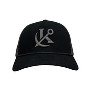 Anchored Trucker Snapback - Black/Charcoal