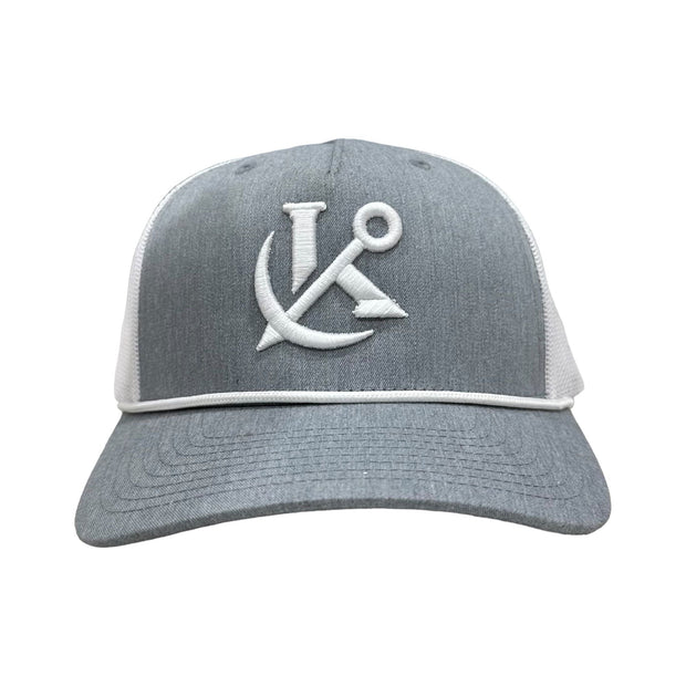 Anchored Trucker Snapback - Grey/White