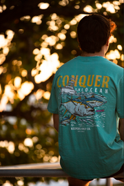 Conquer The Ocean Seafoam T-Shirt