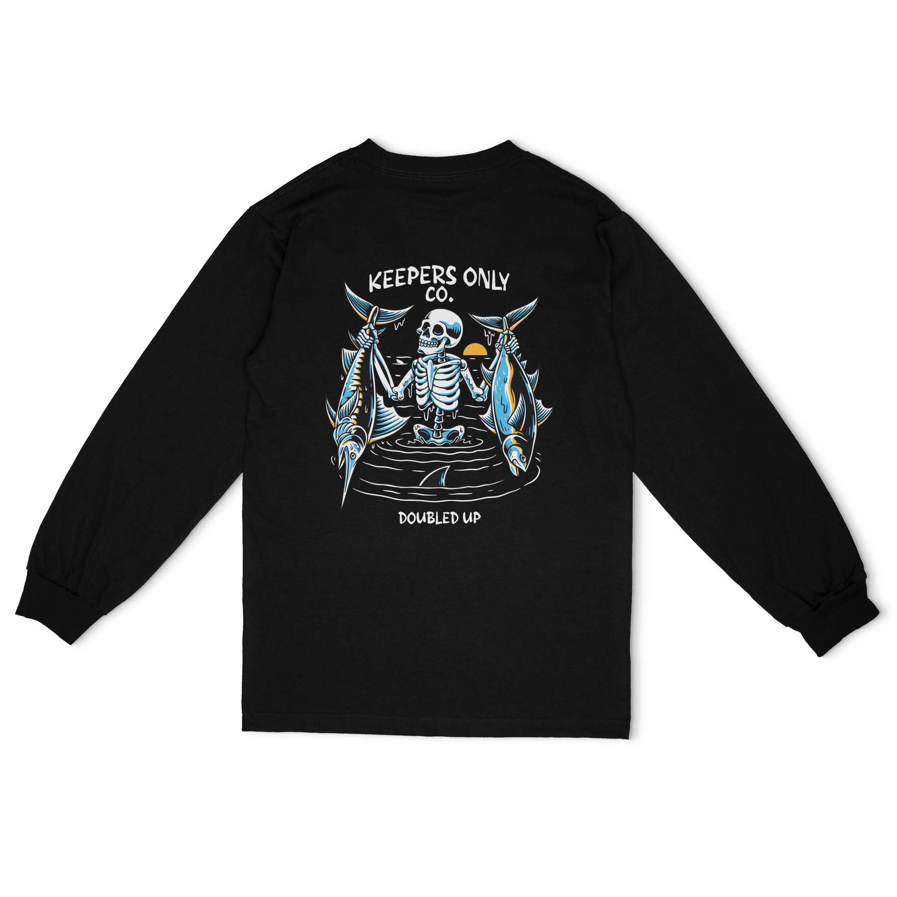 Doubled Up Black Long Sleeve – Keepers Only Co.
