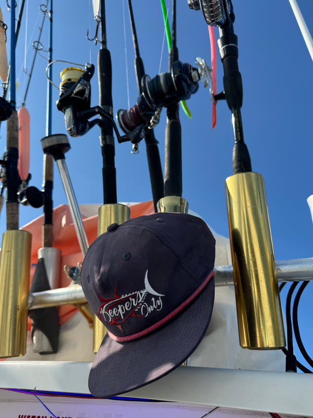 Stealth Rope Snapback - Navy/Red (inverted)