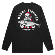 Merry Fishmas Black Long Sleeve