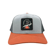 Bass Slayer Grey & Orange Snapback Hat