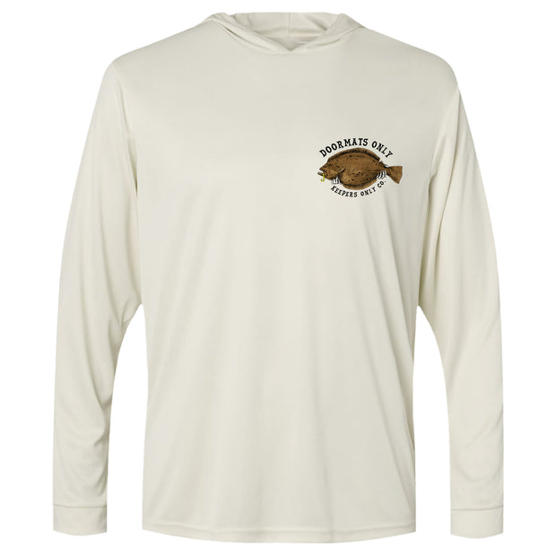 Doormats Only Hooded Performance Sand Long Sleeve