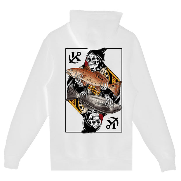 Drum King White Heavyweight Hoodie