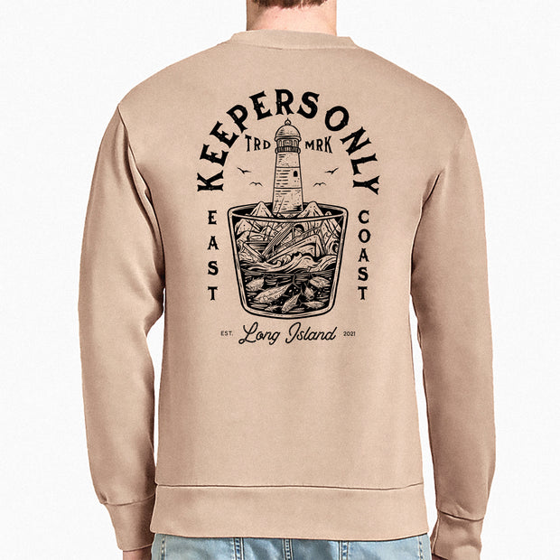 Leading Light Mushroom Heavyweight Washed Crewneck