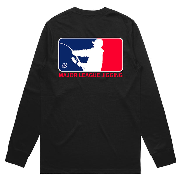 Major League Jigging Black Long Sleeve