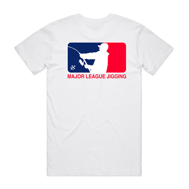 Major League Jigging White T-Shirt