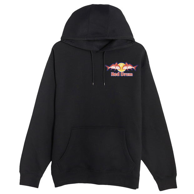 Red Drum Black Heavyweight Hoodie