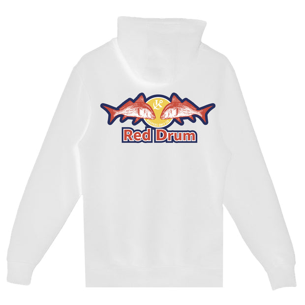 Red Drum White Heavyweight Hoodie