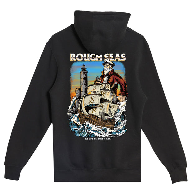 Rough Seas Black Heavyweight Hoodie