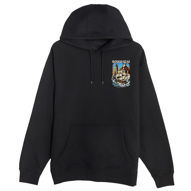 Rough Seas Black Heavyweight Hoodie