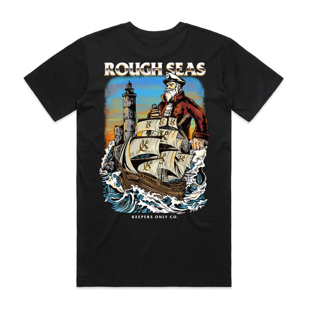 Rough Seas Black T-Shirt