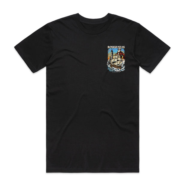 Rough Seas Black T-Shirt