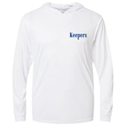Run & Gun V2 Hooded Performance White Long Sleeve