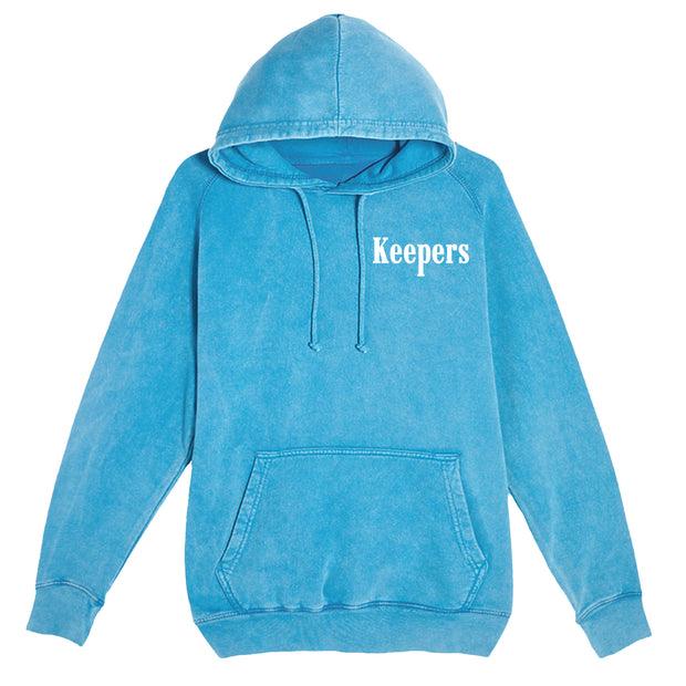 Run & Gun Washed Blue Hoodie
