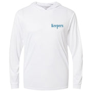 Run & Gun Hooded Performance White Long Sleeve