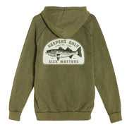 Size Matters Washed Olive Hoodie