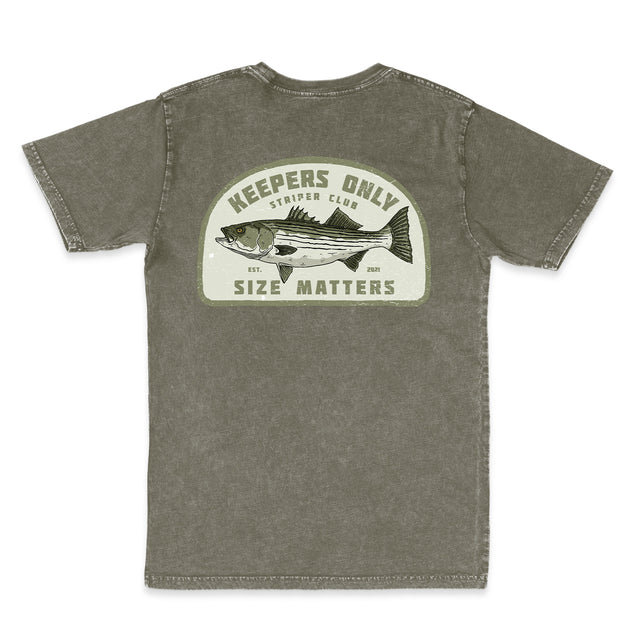 Size Matters Olive Washed T-Shirt