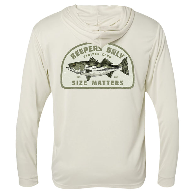 Size Matters Hooded Performance Sand Long Sleeve