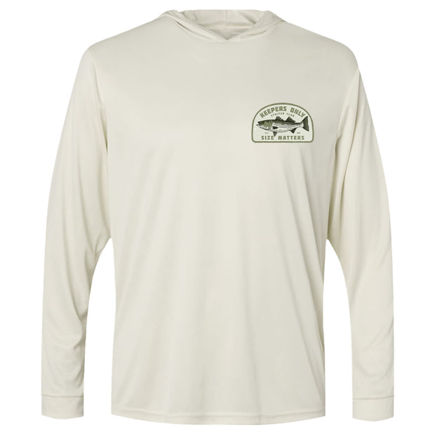 Size Matters Hooded Performance Sand Long Sleeve