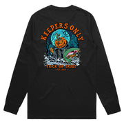 Trick Or Trout Black Long Sleeve