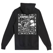 Trout Hunter Black Heavyweight Hoodie