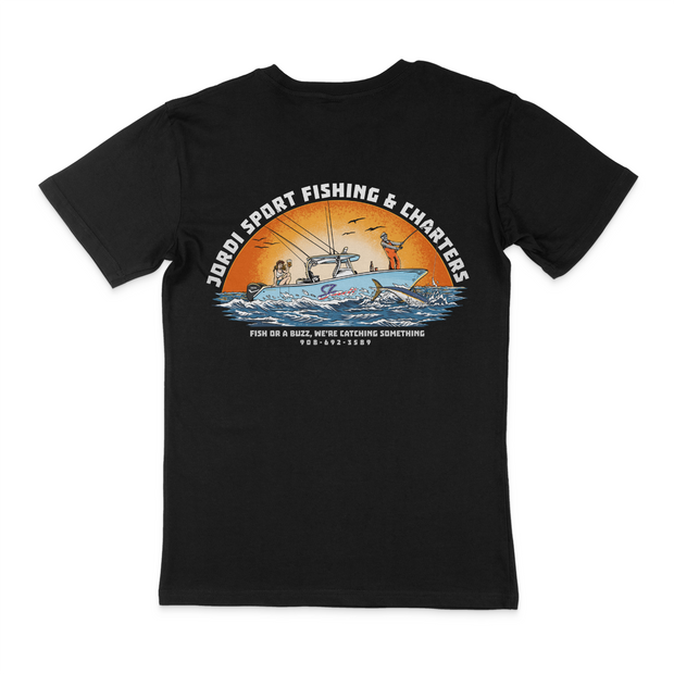 Jordi Sport Fishing x Keepers Only Short Sleeve T-Shirt Black / 2XL