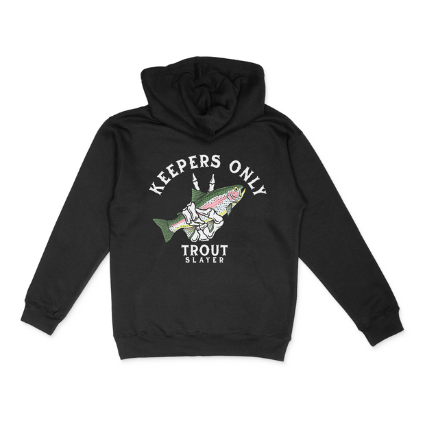 Trout Slayer Heavyweight hoodie – Keepers Only Co.