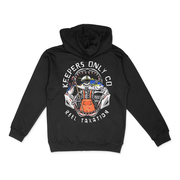 Reel Taxation Black Heavyweight Hoodie