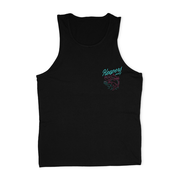 Retro Jumper Black Tank-Top