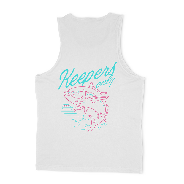 Retro Jumper White Tank-Top