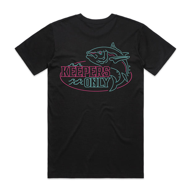 Retro Party Crasher Black T-Shirt