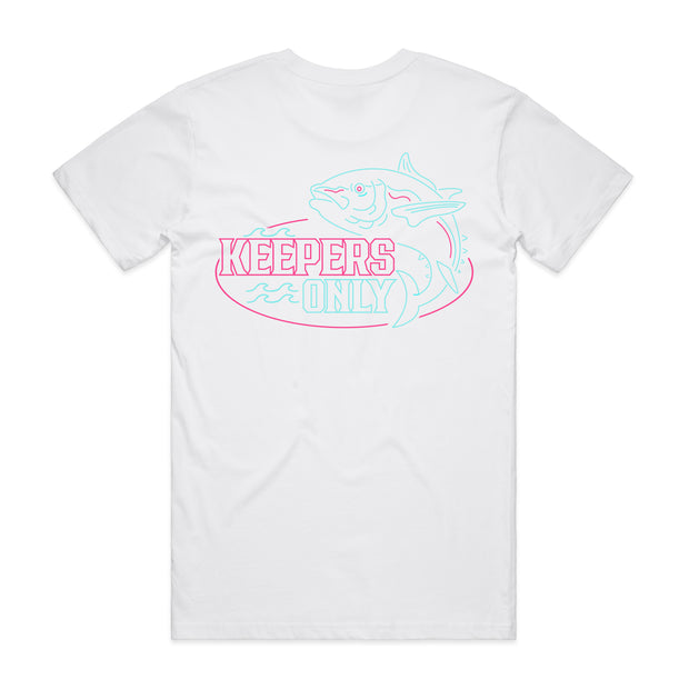 Retro Party Crasher White T-Shirt