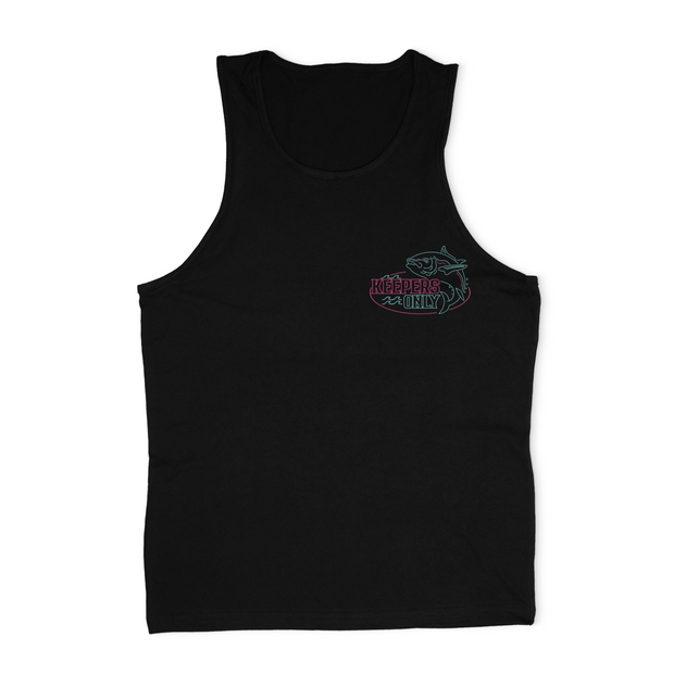 Retro Party Crasher Black Tank-Top