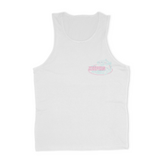 Retro Party Crasher White Tank-Top