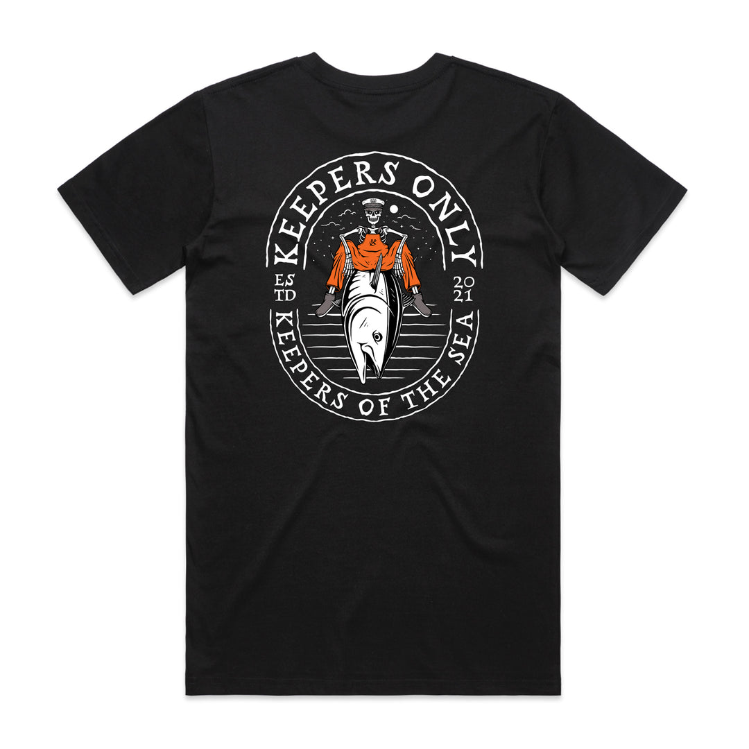Tuna Slayer V2 Black T-Shirt – Keepers Only Co.