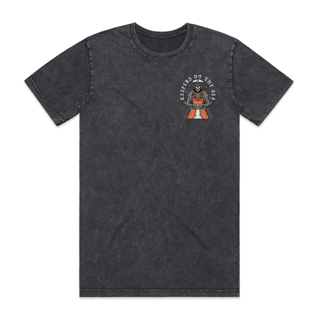Tuna Slayer Black Washed Tee | Vintage Fit Fishing T-Shirt