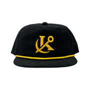 Anchored Rope Snapback - Black/Gold