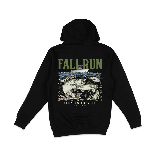 Fall Run Black Heavyweight Hoodie