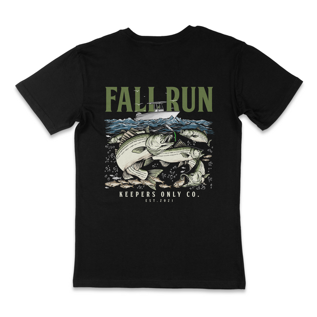 Fall Run Black T-Shirt